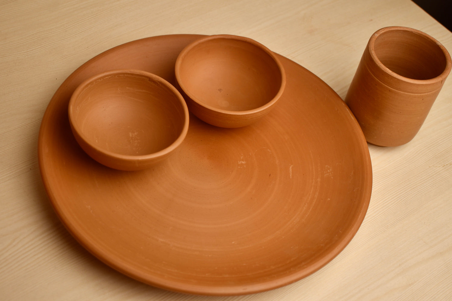 Collection of Table Treasures clay items