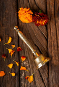 Dhwani Brass Puja Ghanti – Handcrafted Pure Brass Bell for Home Mandir