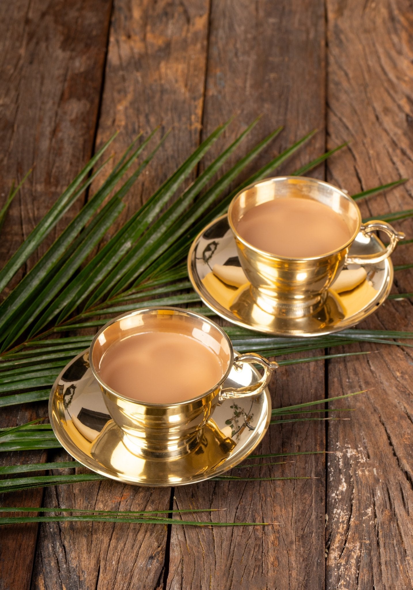Sunehri Brass Chai Set of 2 - Mittified