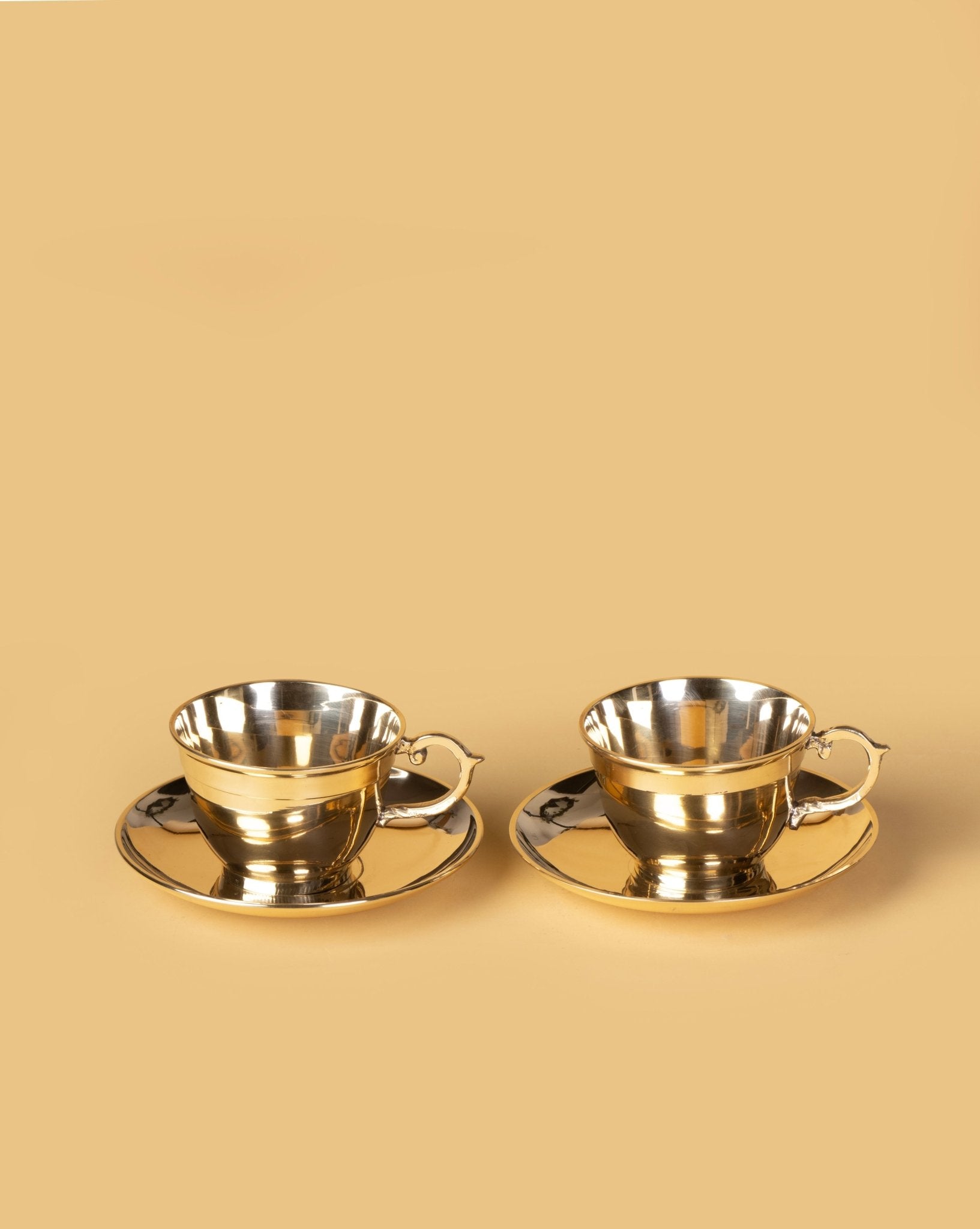 Sunehri Brass Chai Set of 2 - Mittified